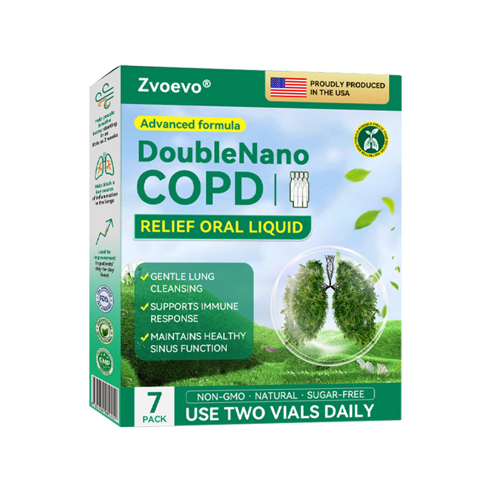 🌿FDA Approved|Zvoevo® DoubleNano COPD Relief 𝑶𝒓𝒂𝒍 𝑳𝒊𝒒𝒖𝒊𝒅 (💝 Cough, wheezing, shortness of breath, sputum, stuffy nose, bronchitis, bronchitis, allergy symptoms, lung discomfort🫁)