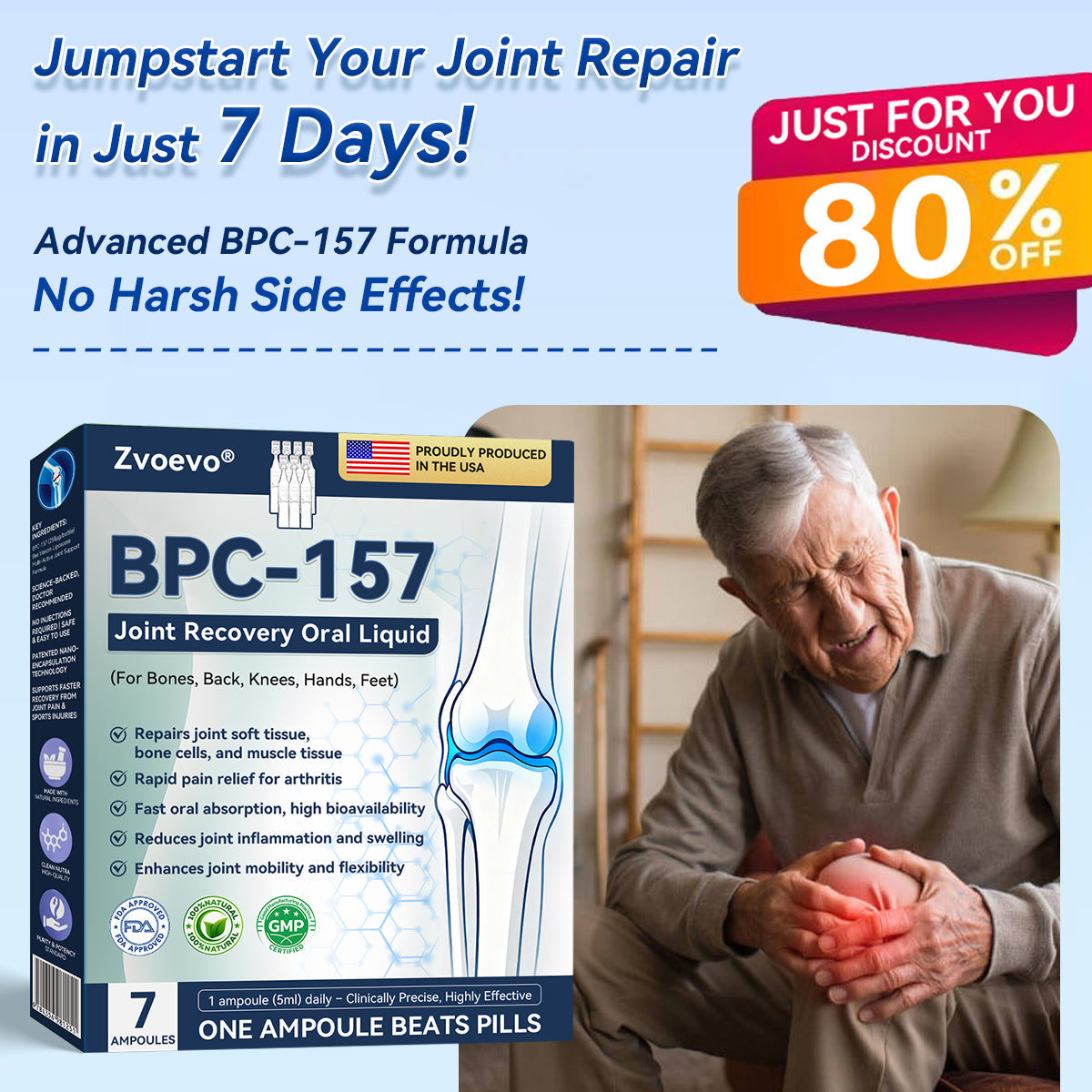 🏆🏆𝒁𝐯𝐨𝐞𝐯𝐨® BPC-157 Stabilized-Peptide Joint Recovery Oral Liquid - ✅Clinically Co-Developed with U.S. Peptide Research Alliance (USPRA)
