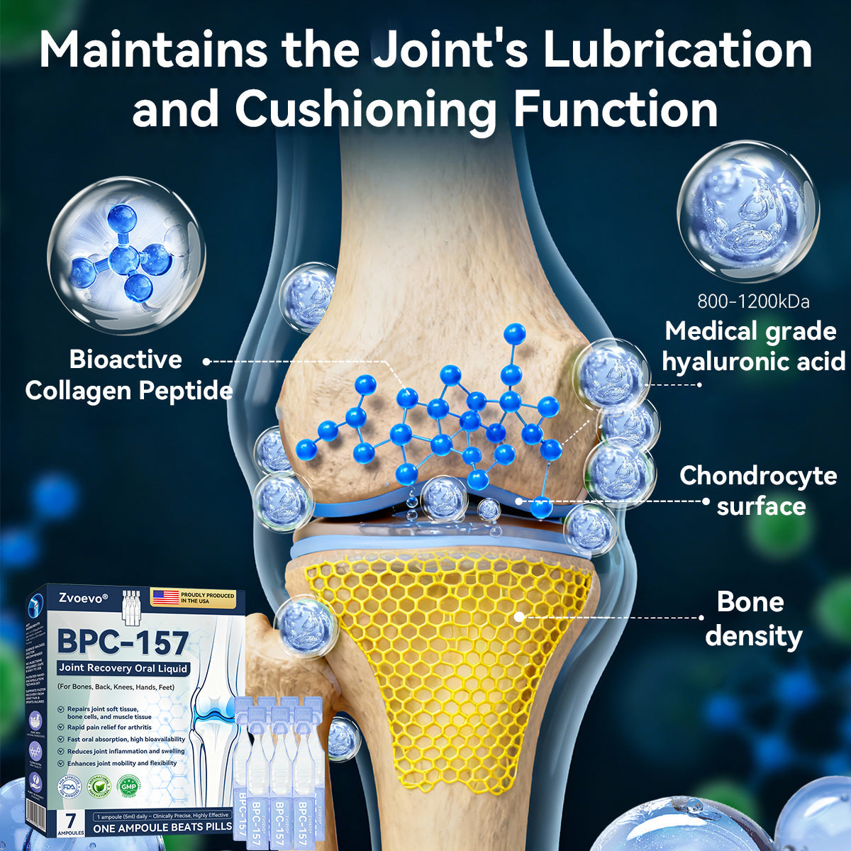 🏆🏆𝒁𝐯𝐨𝐞𝐯𝐨® BPC-157 Stabilized-Peptide Joint Recovery Oral Liquid - ✅Clinically Co-Developed with U.S. Peptide Research Alliance (USPRA)