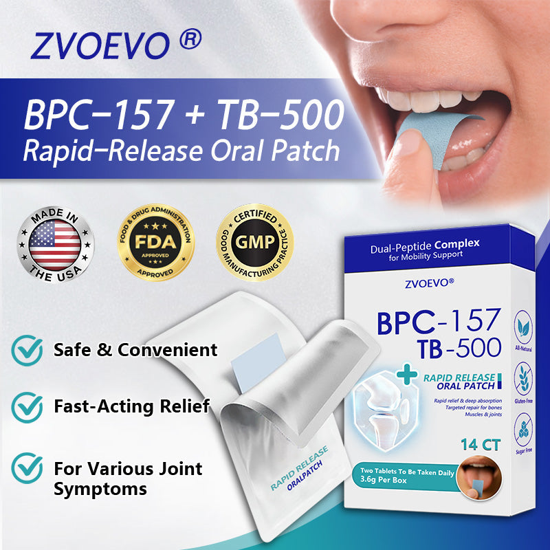 𝒁𝐯𝐨𝐞𝐯𝐨® BPC-157 + TB-500 Rapid-Release Oral Patch 🦴 Fast-Acting Pain Relief for Arthritis, Nerves & Sports Injuries