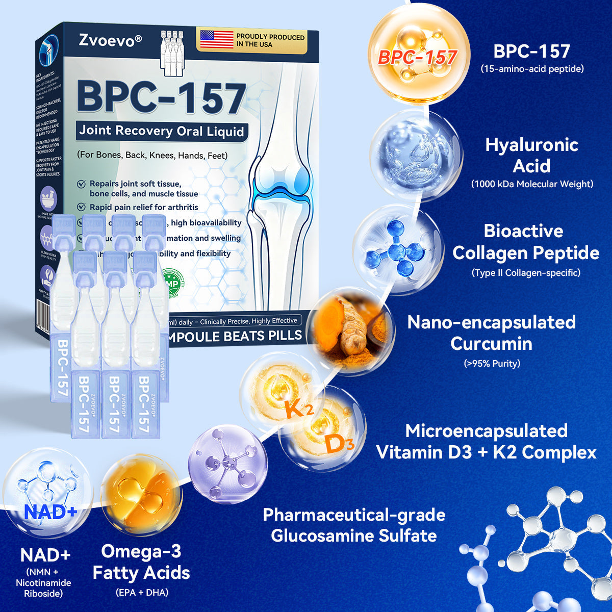 ✅🏆𝒁𝐯𝐨𝐞𝐯𝐨® BPC-157 Stabilized-Peptide Joint Recovery Oral Liquid - ✅Clinically Co-Developed with U.S. Peptide Research Alliance (USPRA)