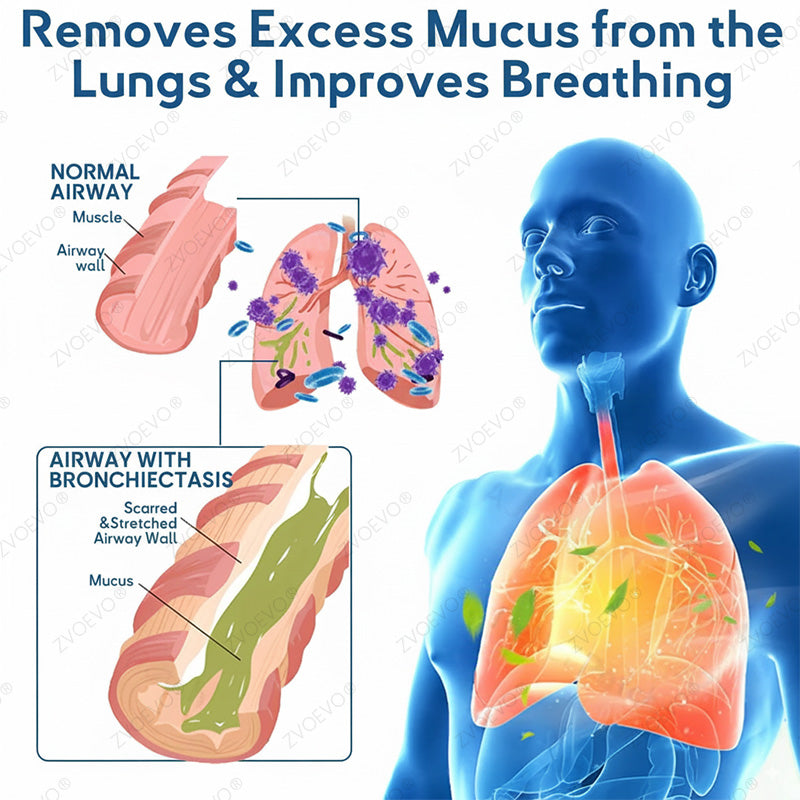 🌿🌿FDA Approved|Zvoevo® DoubleNano COPD Relief Inhaler (💝 Cough, wheezing, shortness of breath, sputum, stuffy nose, bronchitis, bronchitis, allergy symptoms, lung discomfort🫁)