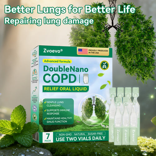 🌿FDA Approved|Zvoevo® DoubleNano COPD Relief 𝑶𝒓𝒂𝒍 𝑳𝒊𝒒𝒖𝒊𝒅 (💝 Cough, wheezing, shortness of breath, sputum, stuffy nose, bronchitis, bronchitis, allergy symptoms, lung discomfort🫁)